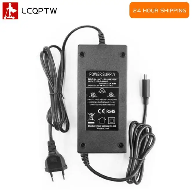 

Monorim EC01 54.6V 2A Charger 48v Battery Pasted CE FCC for Xiaomi M365 Pro Ninebot Max G30 Electric Scooter Parts