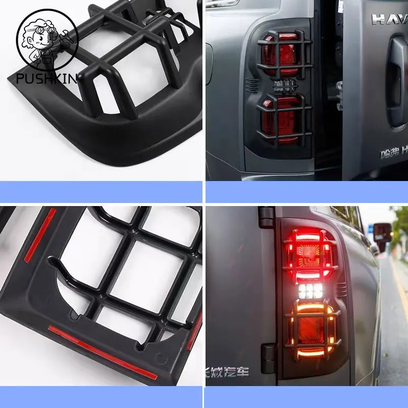 For Great Wall GWM WEY HAVAL H9 MKII 2024 2025 Boot Tail Lamp Trim Frame Protective Cover Stickers Accessories