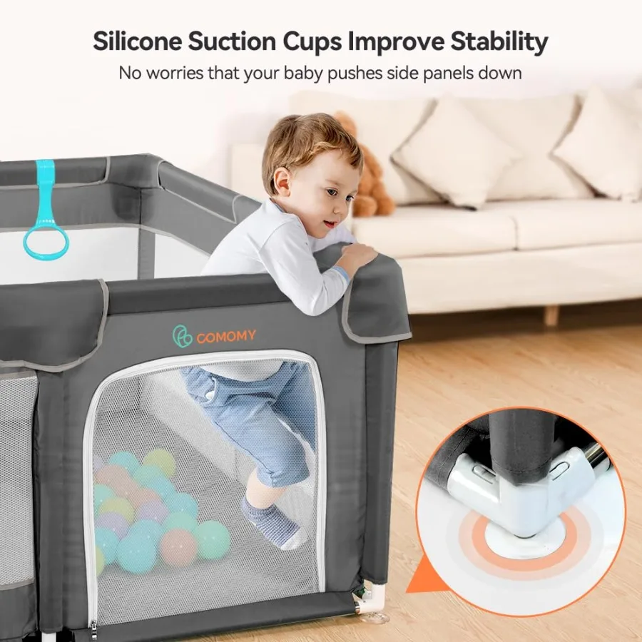 أقلام لعب للأطفال الرضع والأطفال الصغار، أقلام لعب صغيرة، مركز أنشطة لسياج الطفل الآمن وغير القابل للانزلاق، تصميم شبكي كامل #2