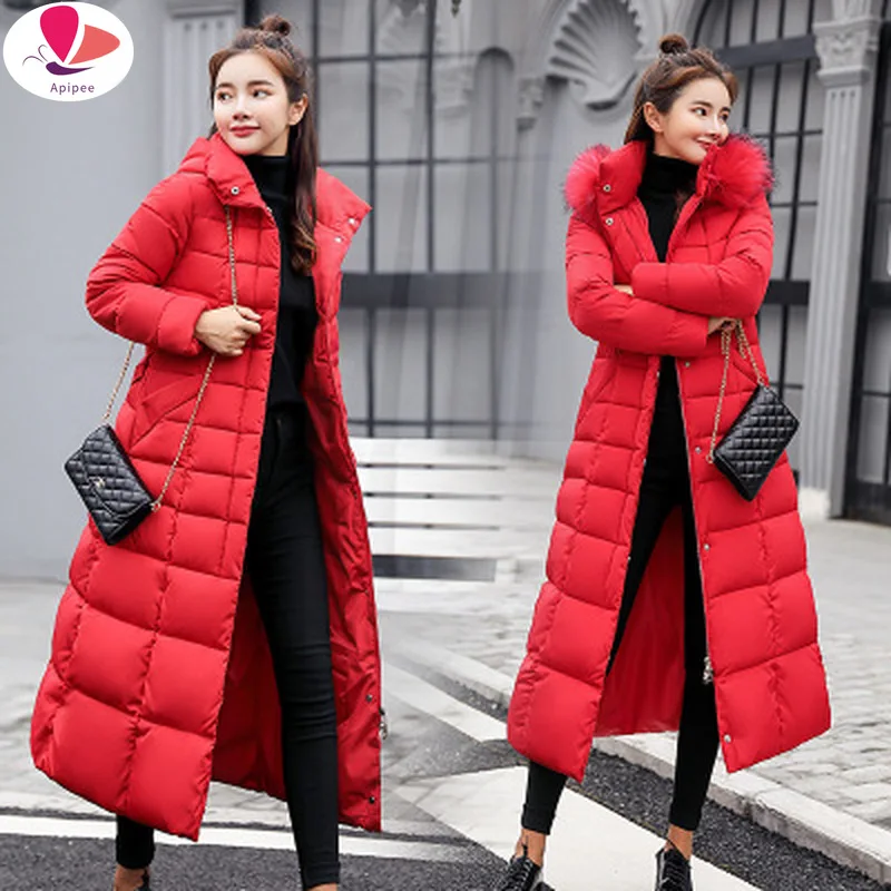 Women Down Parka Spring Winter Autumn Winter Jacket Women Coats Female Outerwear Long Lady Clothing White Duck Parka Red Black