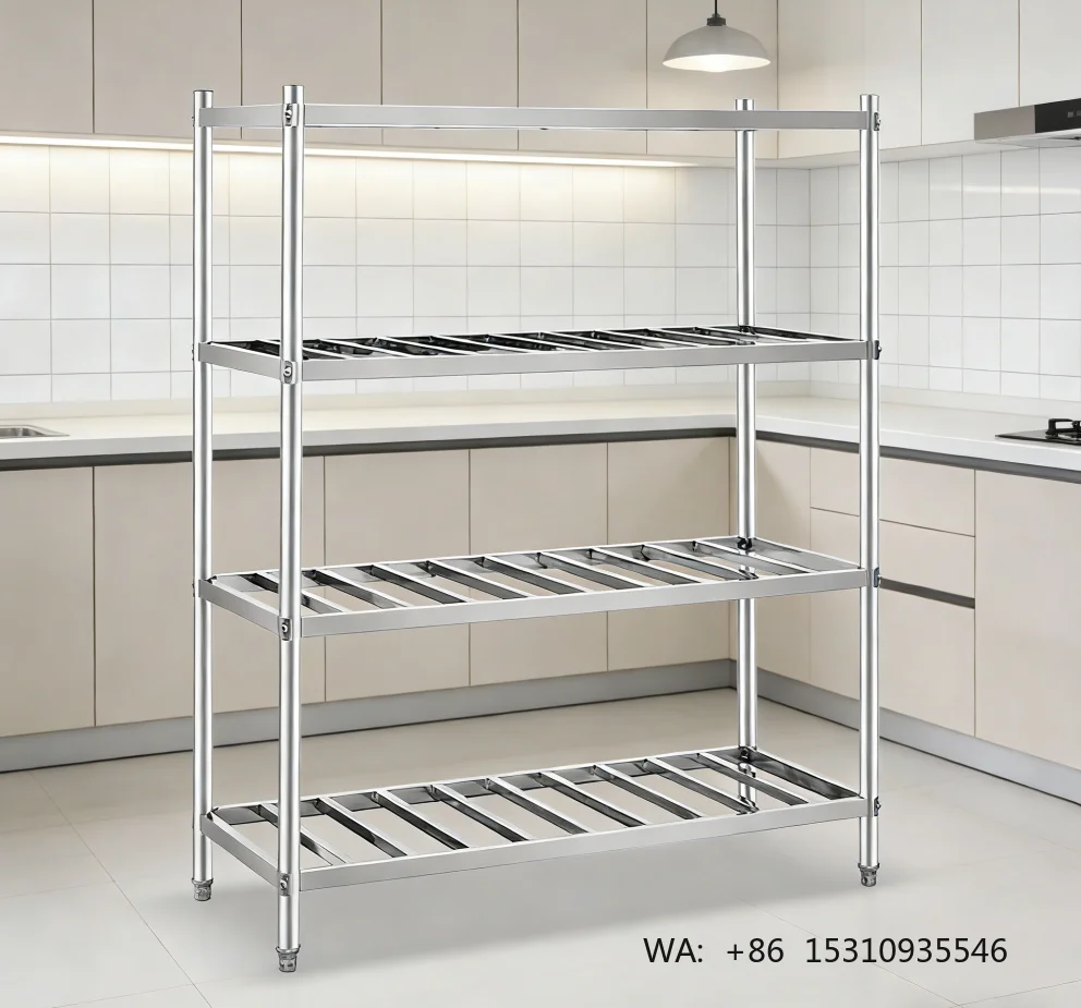Modern Stainless Steel 4-Layer Durable Kitchen Storage Rack