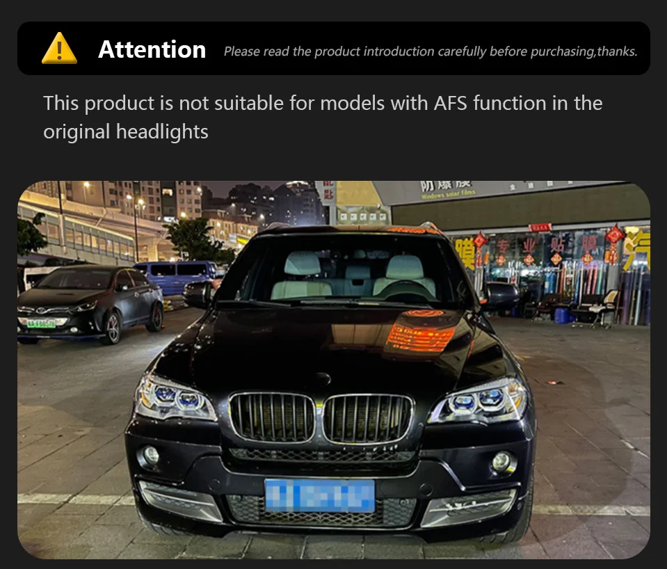 Für 2007–2013 BMW X5 Scheinwerferbaugruppe E70 Modell, neue Angel-Eye-Tagfahrlichter und LED-Scheinwerfer