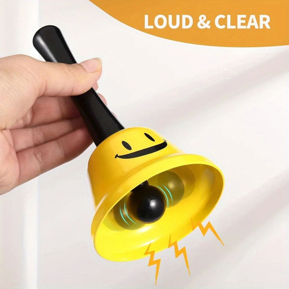 2 Pcs Call Bell Desk Bell for Service, Smile Call Bells with Metal Anti-Rust Construction, Front Desk Bell