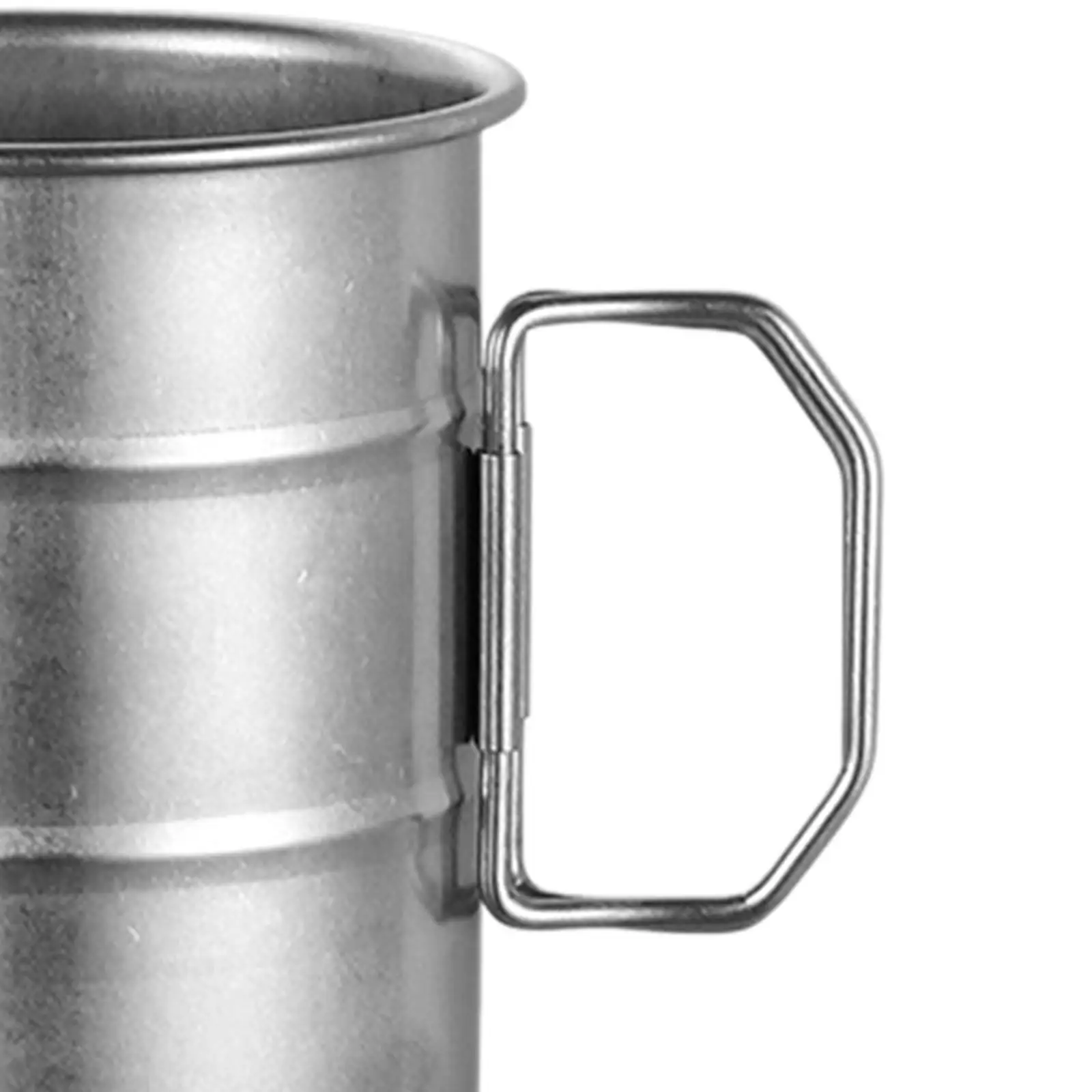 Copo de acampamento com alça dobrável, Caneca de leite, Caneca de chá para viagens, Piquenique, Pesca