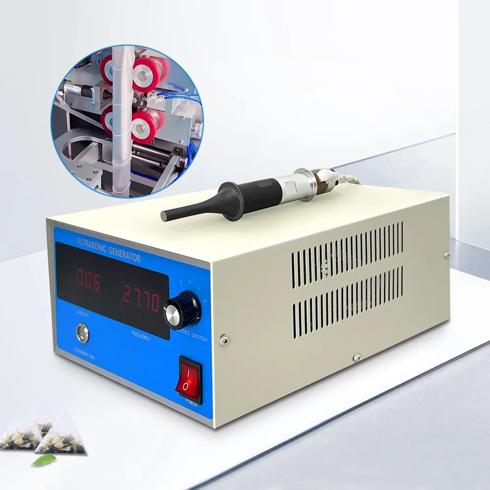 

Top Quality Non Woven Fabric Triangle Tea Bag 35khz 500W Ultrasonic Welding Generator with Horn