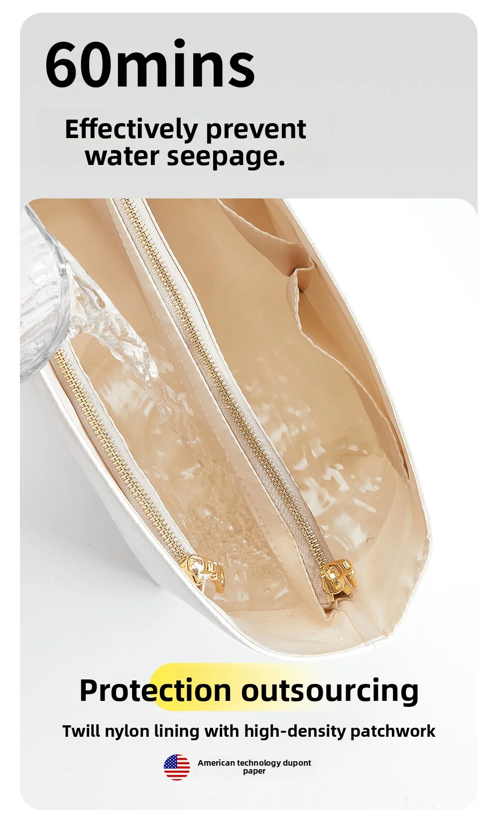 Waterproof Bag Insert For Lv Multipass Lightweight Bag Organizer Insert Storage Bag Support Bag Replacement Accessories