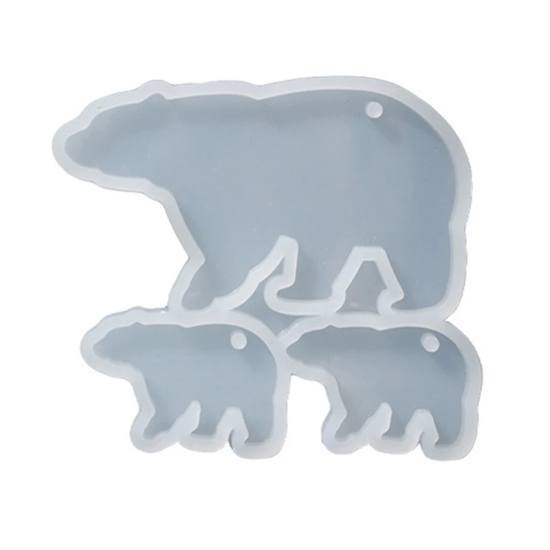 DIY  Bear Owl Animal Keychain Silicone Epoxy Mold DIY Ornaments Pendant Jewelry Crafting Mould for Valentine Gift