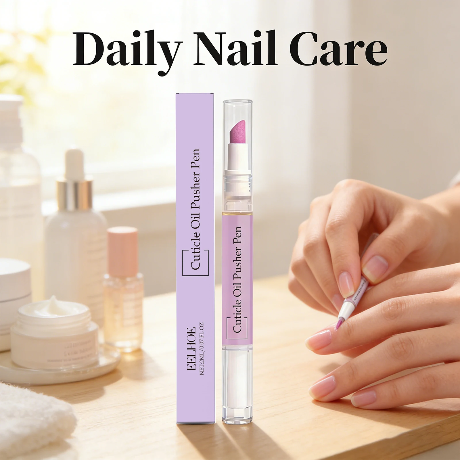 Nail Nourishing Pen Exfoliating Repair Damaged Nail Soothing Skin Quick Drying Lasting Moisturizing Cuticle Care Oil Pusher Pen