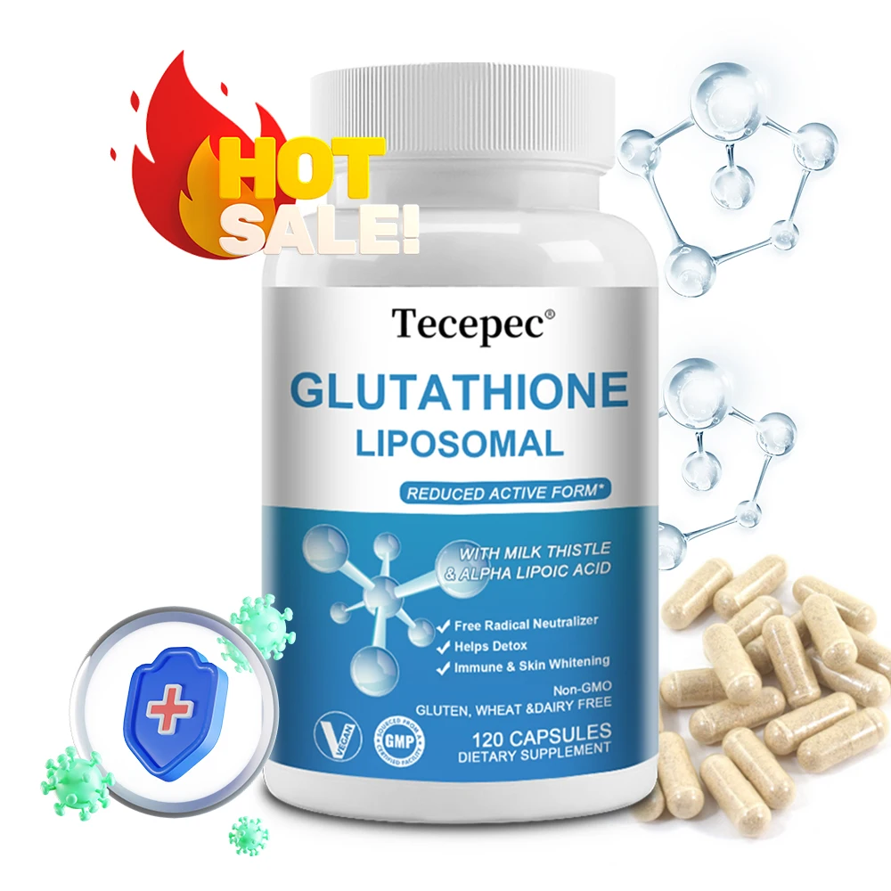 L Glutathione Liposomal Supplement 1000mg - with Milk Thistle and Alpha-Lipoic Acid - Help Skin Whitening Detox Anti Aging