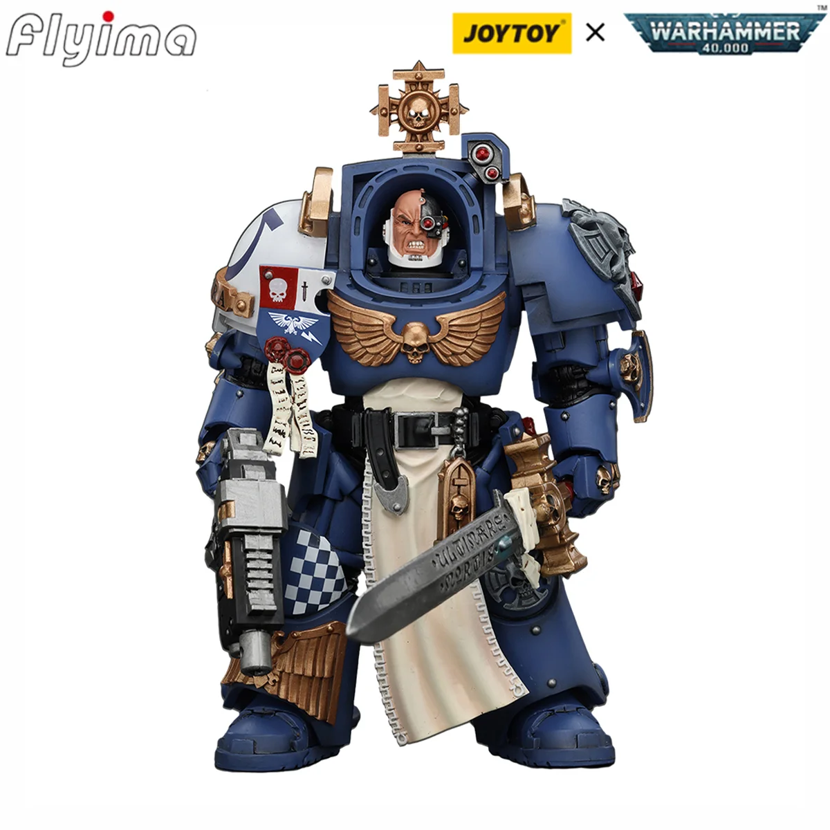 [IN STOCK]JOYTOY Warhammer 40K 1/18 Action Figures Ultramarines Captain In Terminator Armour Model Boy Gift Free Shipping