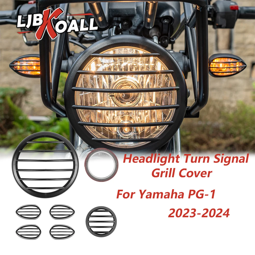 

For Yamaha PG-1 Headlight Turn Signal Grill Cover Guard Protector For Yamaha PG1 2023-2024 Motorcycle Accessories