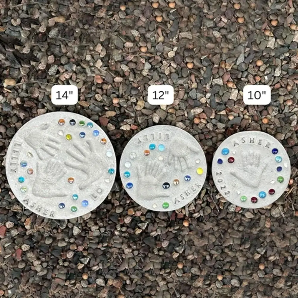 DIY Handprint Stepping Stone Kit Includes Colored Stones Includes Stamp Set Stepping Stone Kit Craft Kit