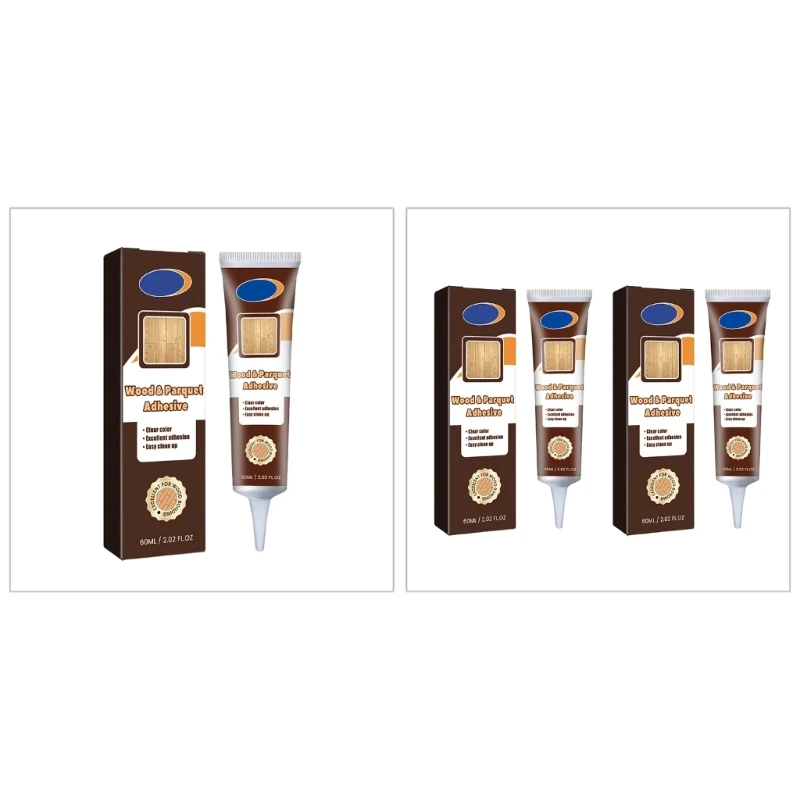 กาวติดไม้ขนาด 60 มล. กาวติดไม้ติดแน่นทันทีสำหรับไม้เนื้อแข็งไม้เนื้ออ่อน