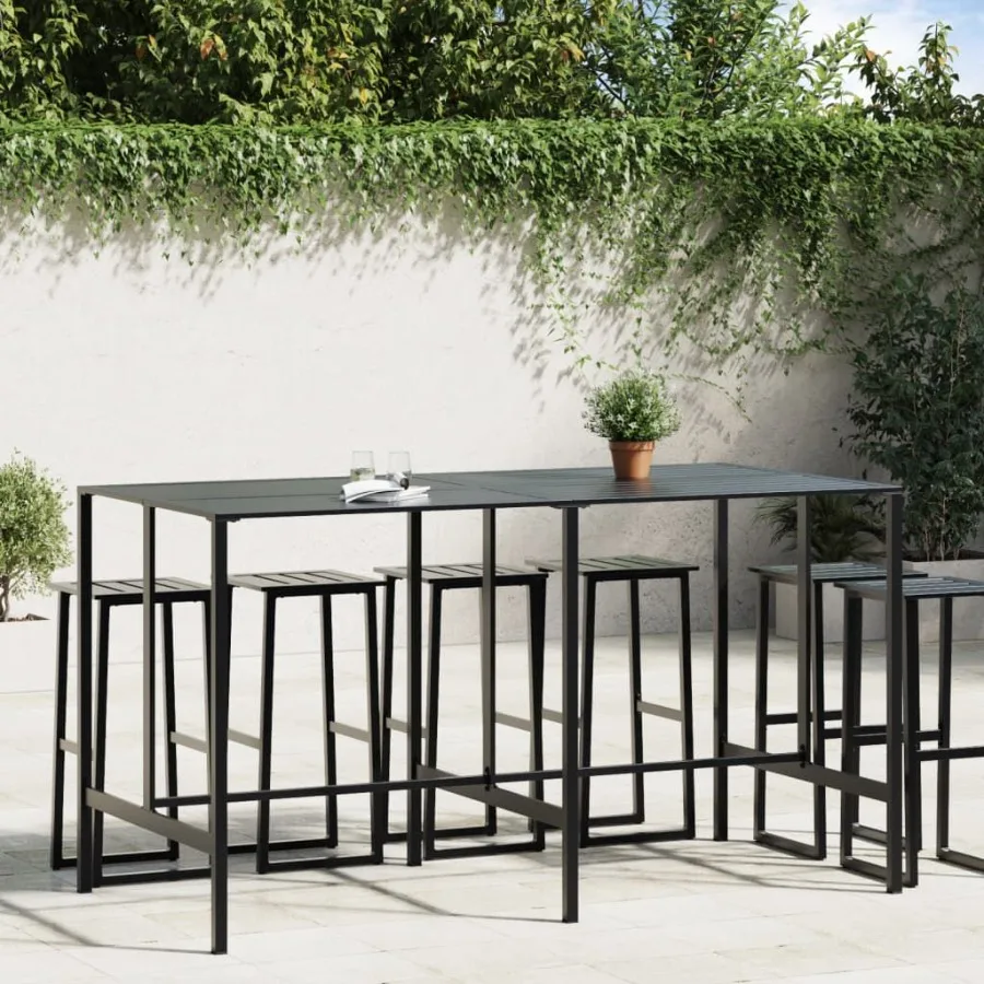

Bar Table Black Powdercoated steel Large Durable Bar Table