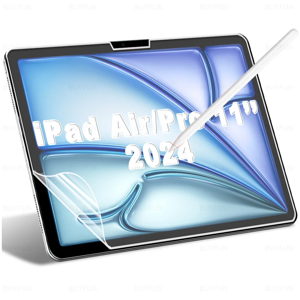 

Feel Paper Matte Like Film For iPad Air 11 (2024) Writing Soft PET Screen Protector for iPad Pro 13 inch A2903 A2926 A2837 A2899