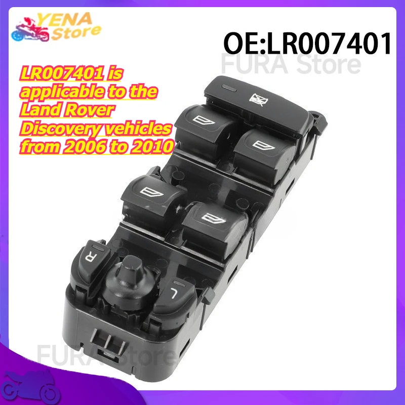 

The window control switch button LR007401 is applicable to the Land Rover Discovery vehicles from 2006 to 2010