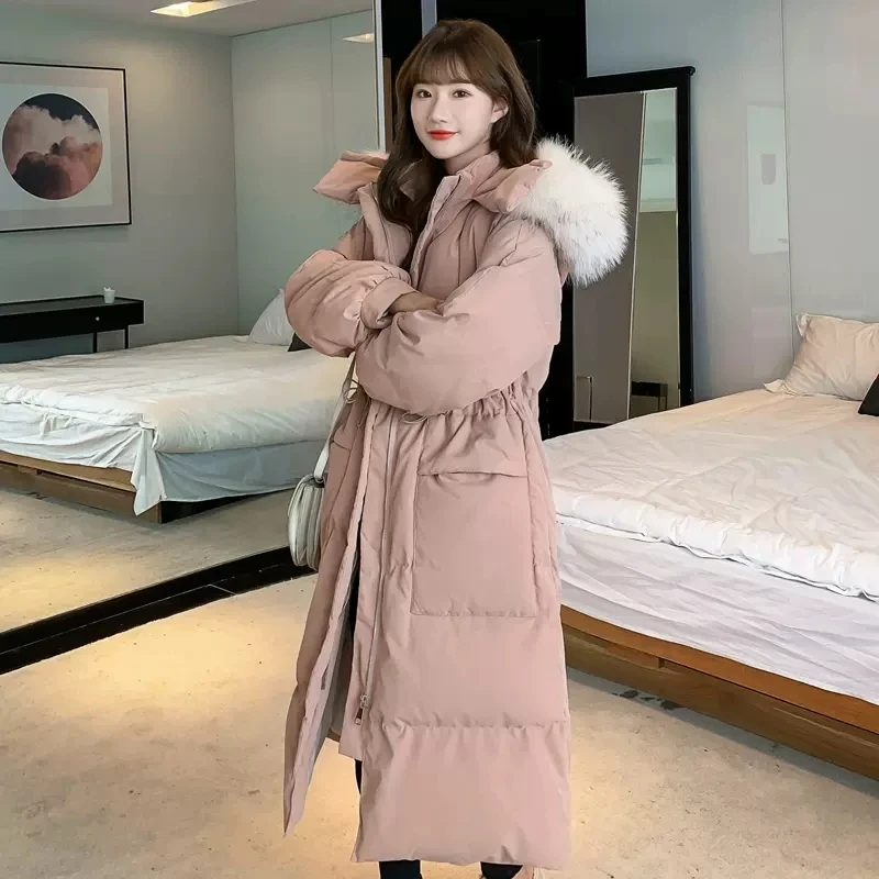 2023 Long Women Winter Warm Coat Hooded Thickening Coat Casaco Feminino Oversized Parkas Female Down Padded jacket