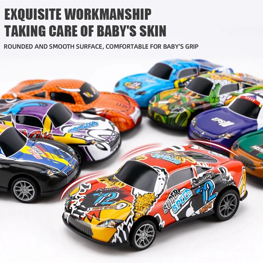 50/60 Stuks Mini Legering Model Auto Met Opbergdoos Gegoten Auto Speelgoed Sliding Racing Model Traagheidsauto Opbergdoos set Kind