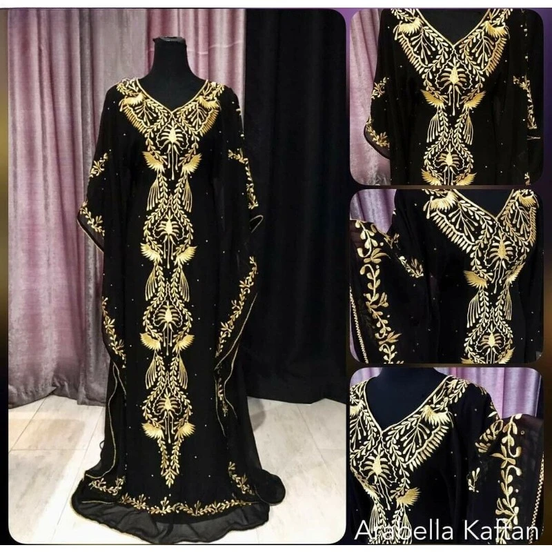 Black Offer New Moroccan Dubai Caftani Jenna Abaya African More Size Dress