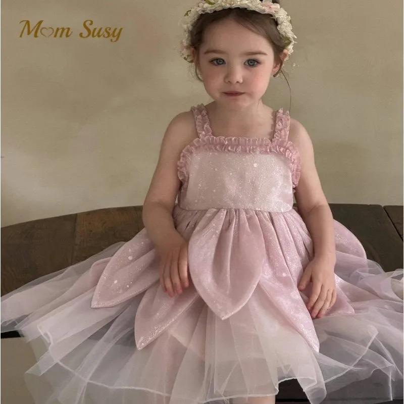 

Baby Girl Princess Strap Tutu Dress Infant Toddler Child Elf Tulle Vestido Party Birthday Pageant Costume Baby Clothes 1-10Y