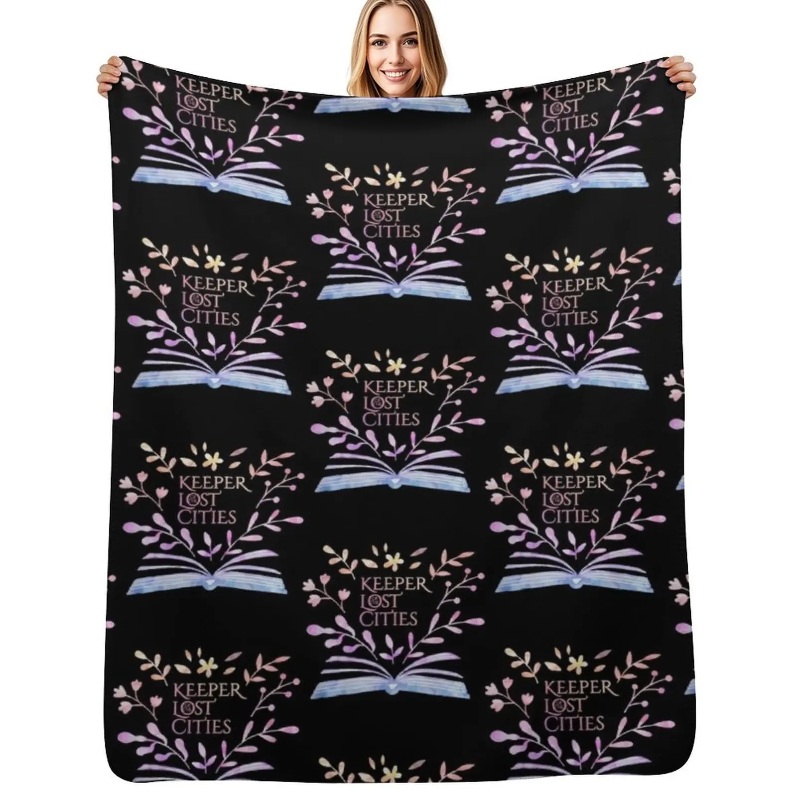 

keeper of the lost cities flower Throw Blanket All Weather Soft Throw Blanket for Sofa