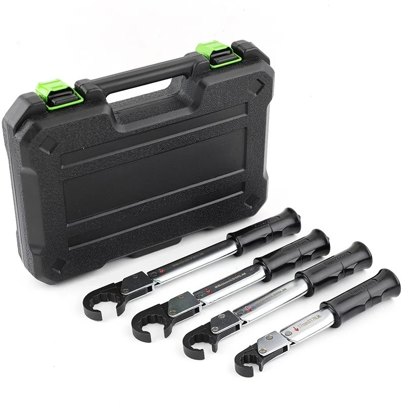 High Precision Open End and Spark Plug Tool Kit for Car Air Conditioning Repair ST-02L Ratchet Torque Wrench Set,