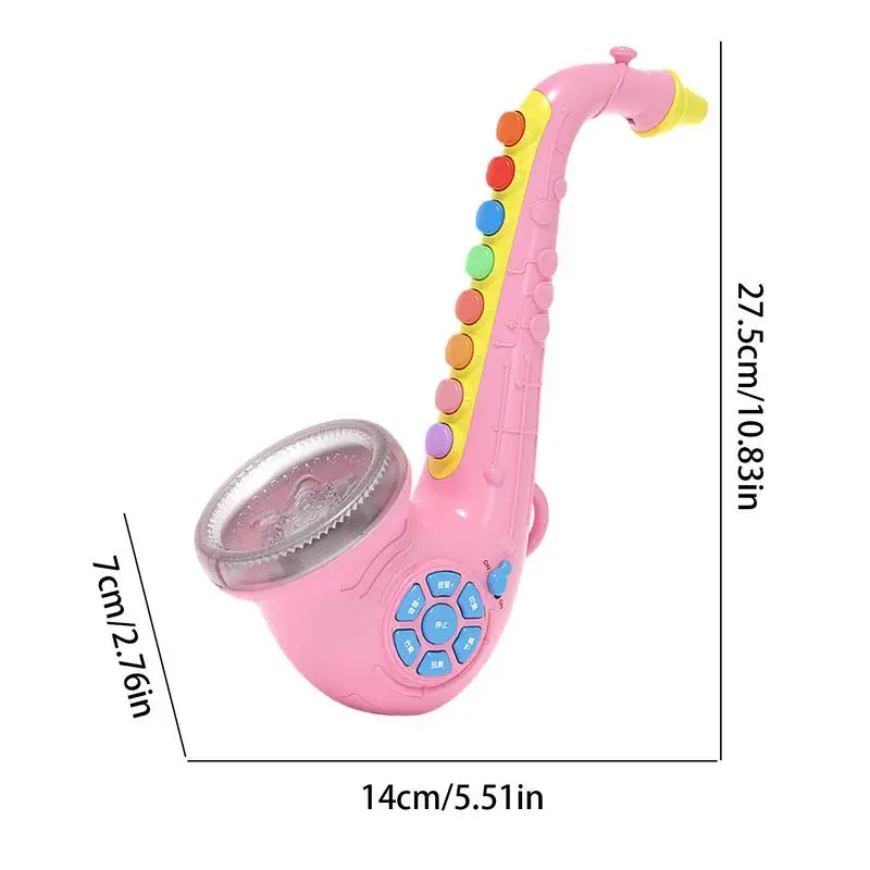 Kids Trumpet Interactive Music Toy With Light And Sound Simulated Musical Trumpet Toy Portable Musical Instruments Educational