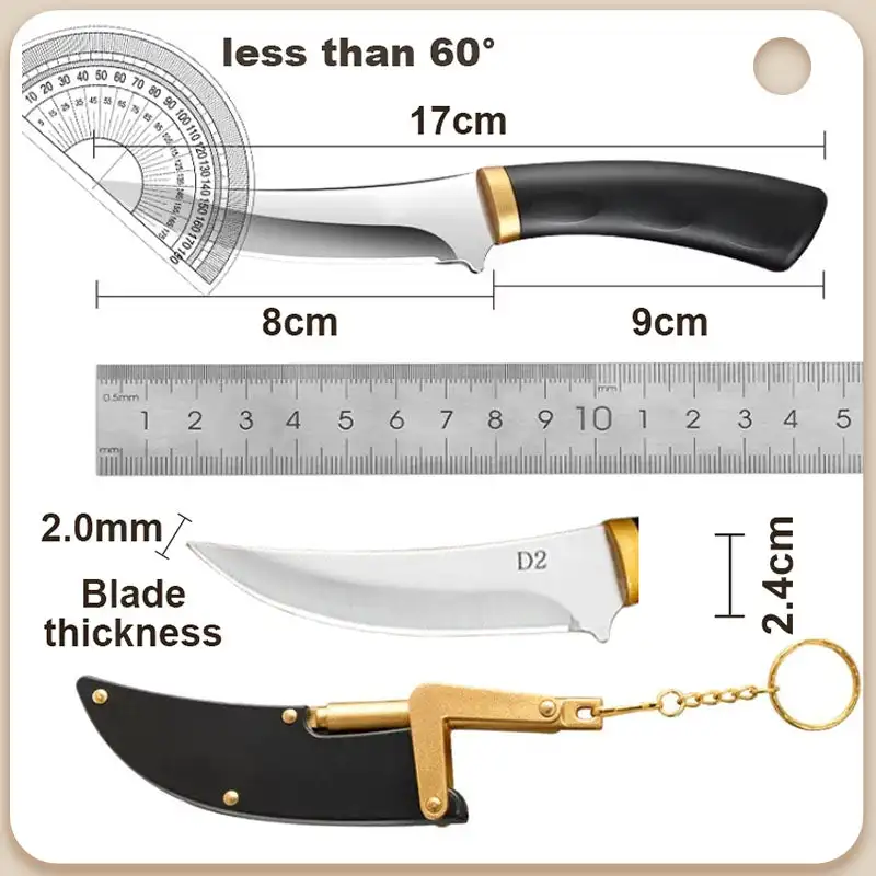 Multipurpose Outdoor Portable Fruit Knife with Sheath High-Grade Household Fruit Knife Portable Sharp High Hardness For Camping