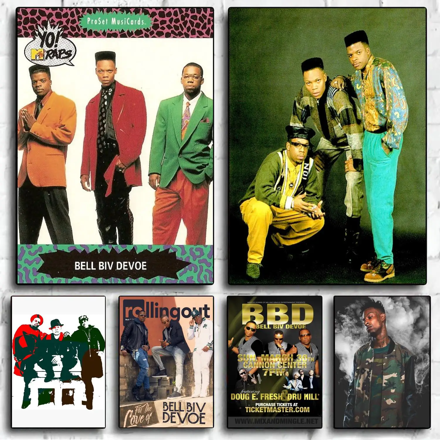 

bell biv devoe Decoration Art Poster Wall Art Personalized Gift Modern Family bedroom Decor Canvas Posters