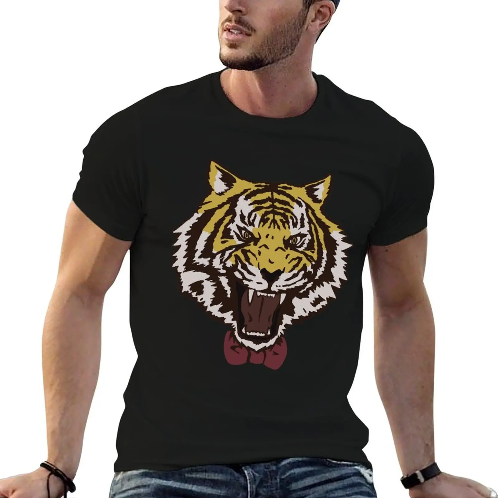 Bow Tie Tiger T-Shirt t shirt man cotton t shirt for man g man t shirts for men T-shirt