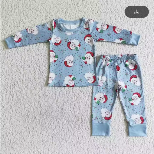 الأولاد الغزلان المطرزة سانتا شريطية طويلة الأكمام السراويل دعوى الجملة بوتيك الأطفال بدلة طفل