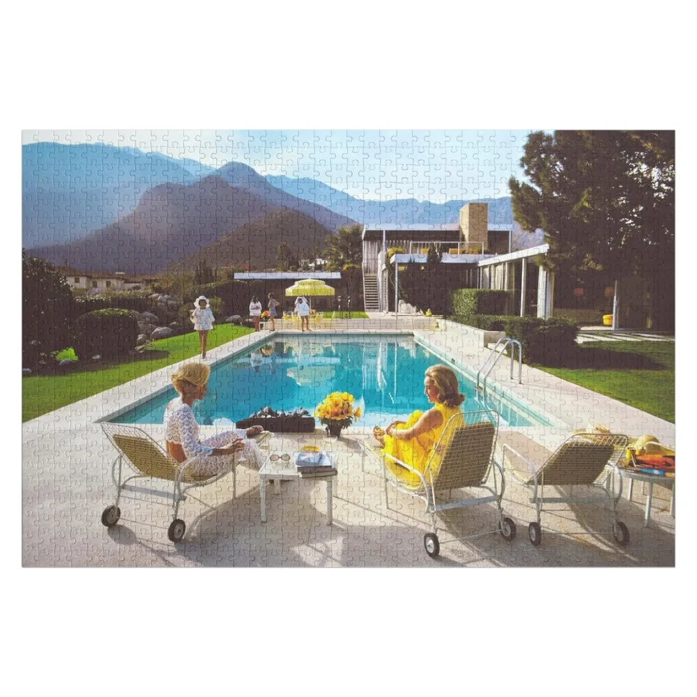 

poolside glamour Jigsaw Puzzle Personalized Gift Customizable Gift Wooden Jigsaws For Adults Puzzle