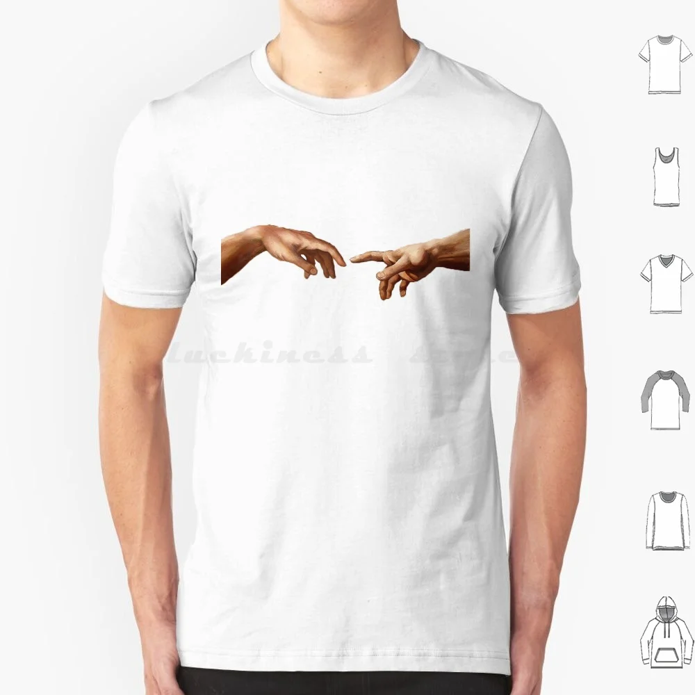 The Creation Of Adam T Shirt Men Women Kids 6xl Genesis Renascence Michelangelo Bible Sistine Chapel Vatican Catholic Italy