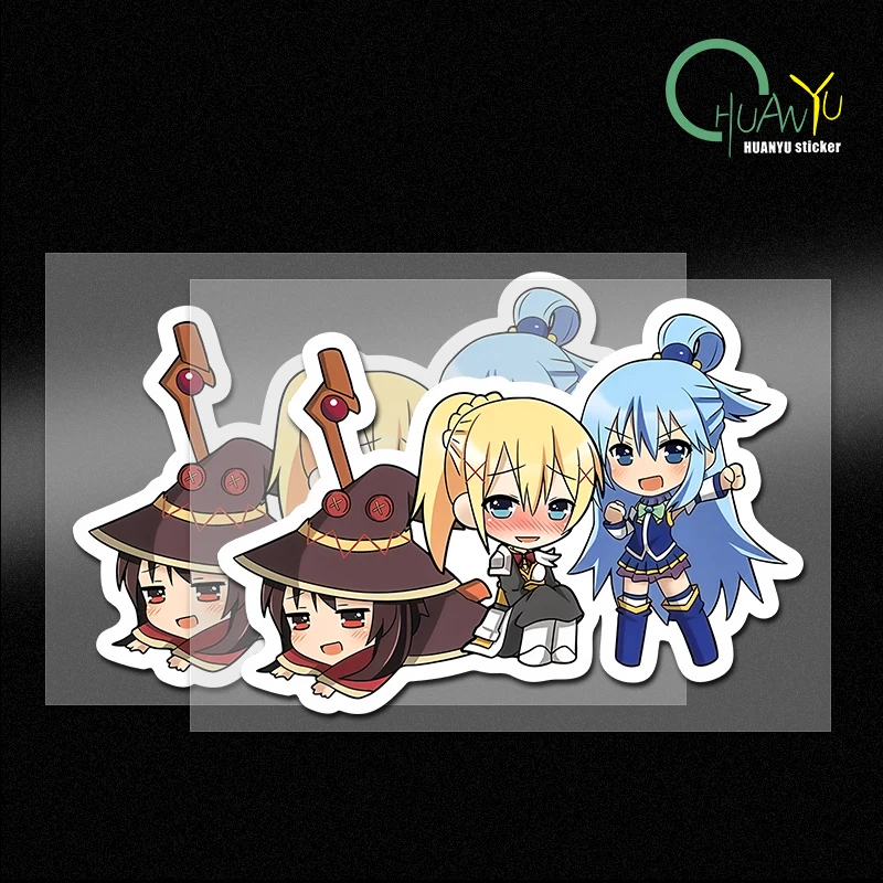 Blessings for a better world Megumi Akya Anime Stickers, Cars, Motorcycles, Bumpers, Computers, Laptops, Decorative Stickers