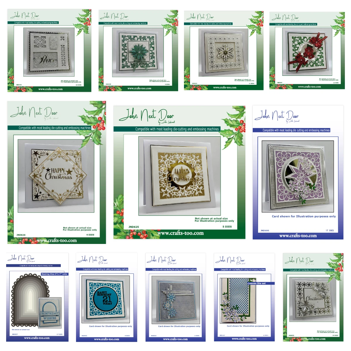 Birthday Numbers Cut Die Craft Corners Squares Frame Christmas Sock Festival Metal Cutting Dies Stamps DIY Scrapbook Embossed