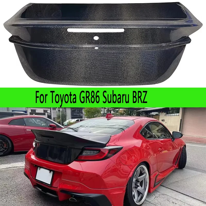 

For Toyota GR86 Subaru BRZ 2019+ Carbon fiber trunk lid the trunk lid encloses the upper lid behind the trunk lid body kit