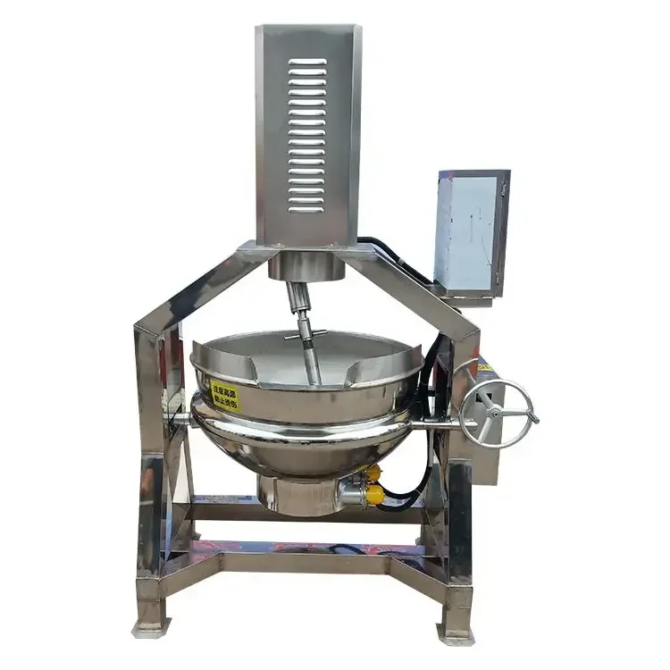 Fully automatic sauce frying pan peanut butter planetary stirring wok sesame sauce frying sauce making machine