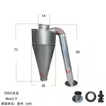 

Feed Crusher Parts Funnel Dust Collector Catcher Feed Grinder Accessory Hopper