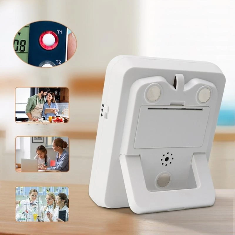 Timer cucina timer cucina digitale timer di cottura 3 canali conti ＆ timer giù per il bagno di classe allarme forte