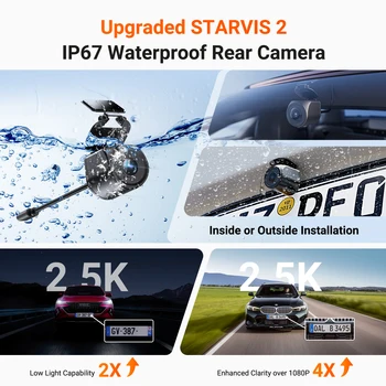 Vantrue N4 Pro S 3 Channel DashCam STARVIS 2 HDR IR Night Vision 4K+1080P+2.5K Waterproof Rear Camera Wi-Fi GPS 24h Parking Mode - Image 3