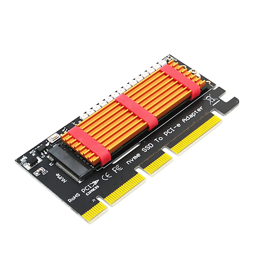 M.2 NVMe SSD NGFF to PCIE Adapter M Key Riser Card PCI-e PCI Express GEN3 X4 X8 X16 2230-2280 PCIE to M2 Adapter for Chia Mining