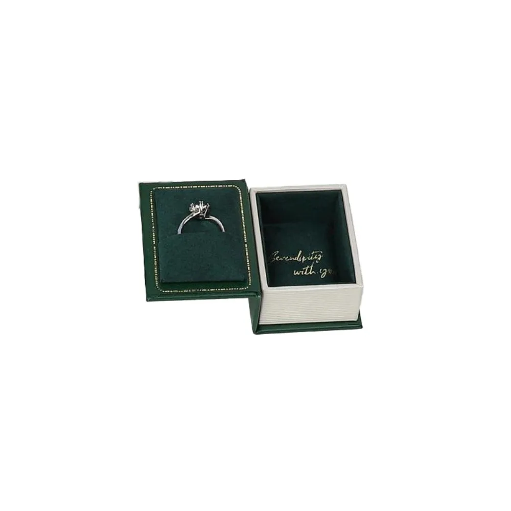 

Novelty Book Shaped Jewelry Box Magnetic Closure Flip Cover Jewelry Storage Box Necklaces Dustproof Jewelry Displasy Holder