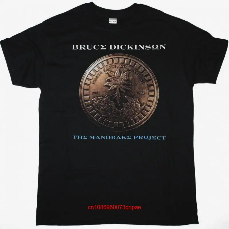 BRUCE DICKINSON THE MANDRAKE PROJECT NEW BLACK T SHIRT long or short sleeves