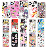 AK-34 Sanrio Character Family Soft Case for Infinix Hot Smart Note 10 5 10i 10S 10T 11S 9 11 11S 6 7 Lite Play Pro