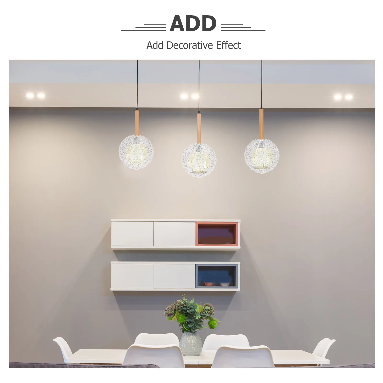 غلوب الزجاج غطاء مصباح استبدال ديكور داخلي غطاء خفيف أنيق قلادة الثريا جزء غلوب الزجاج غطاء مصباح #1