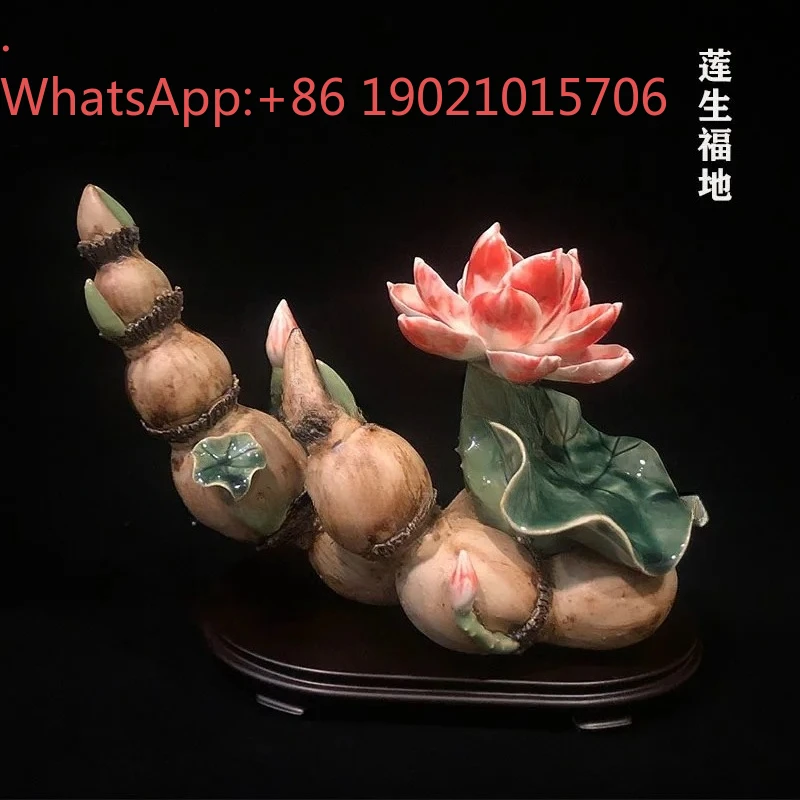 CL Feng Shui Lucky Home Furnishing Living Room TV Cabinet Decorations Lotus Root Ornament House Moving New Home