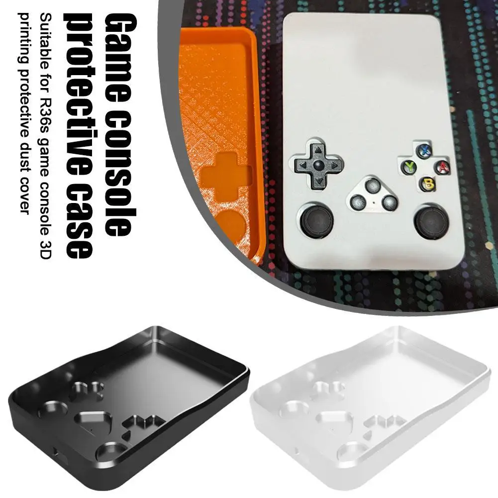 Suitable for r36s Handheld Game Console 3D Printing Protection Dust-proof Cover Hard Protective Cover Protective Shell