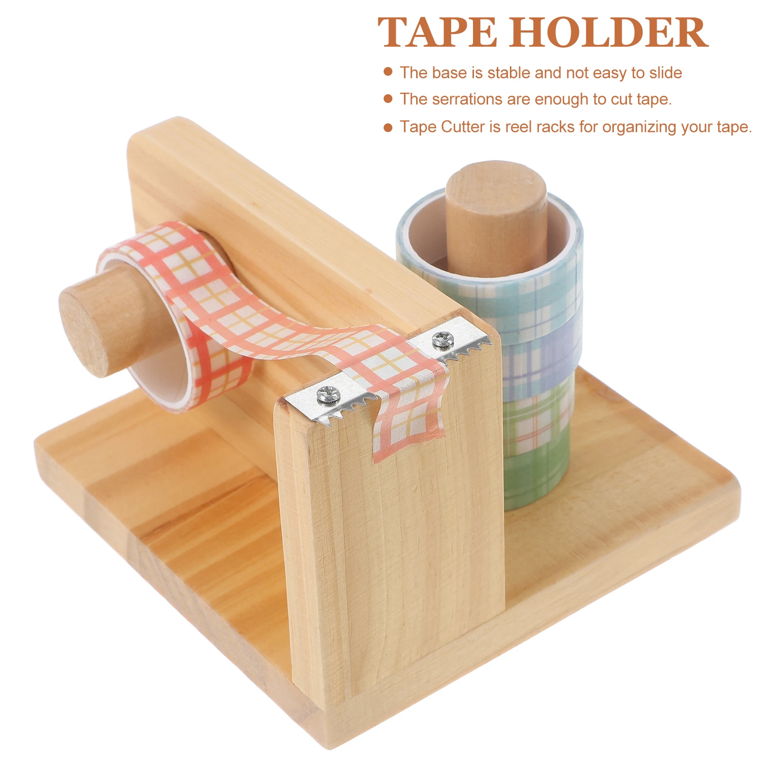 Stylish Tape Dispenser Household Cutter Easy-Use Sticker Dispensers For Office Home Gift Wrapping Package Organizer