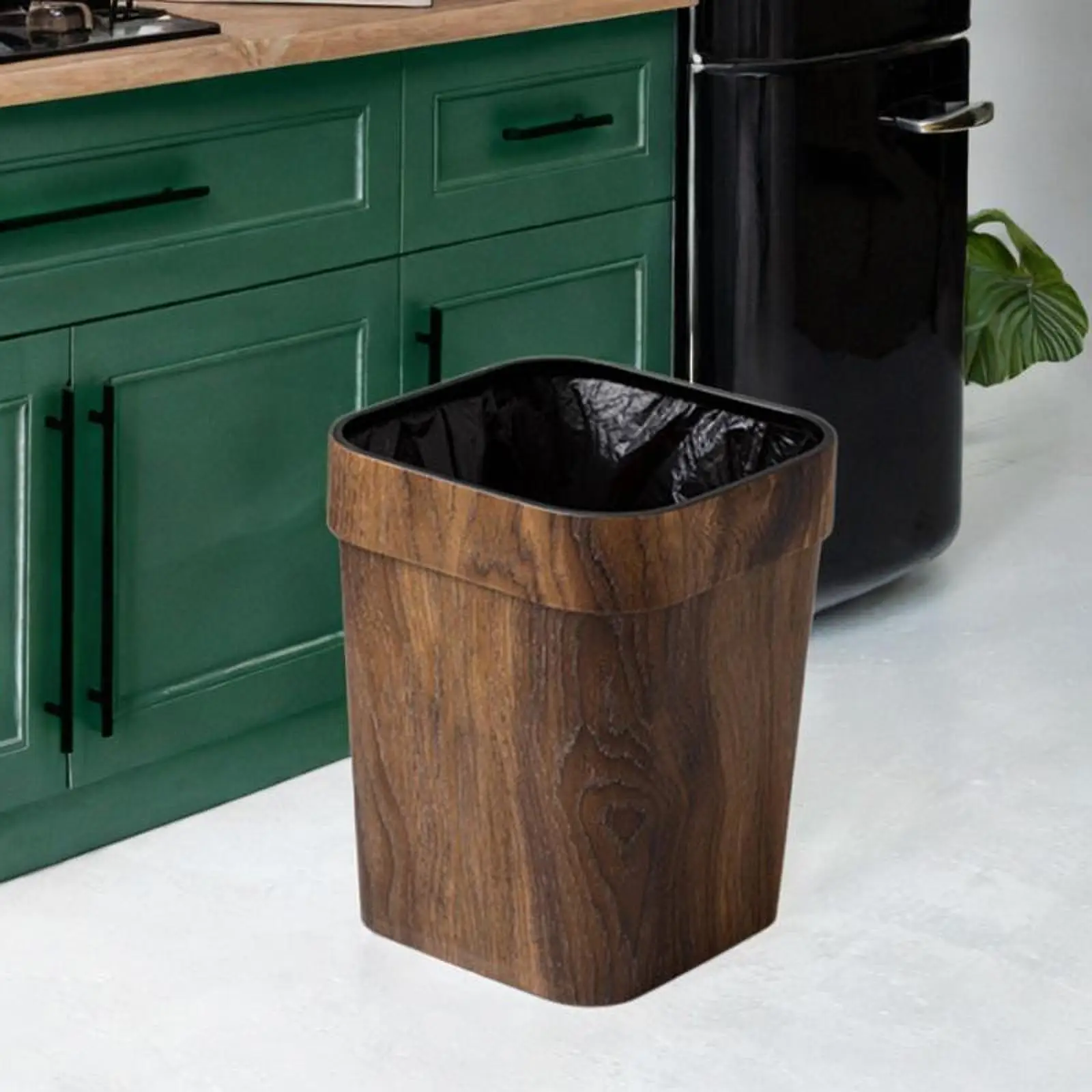Trash Can Square Household Wastebasket Bin Waste Bin Recycling Bin Container for Living Room Bathroom Kitchen Bedroom Office