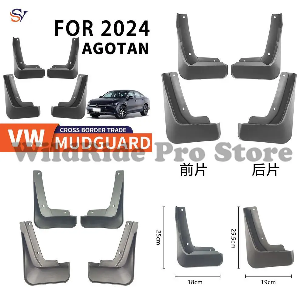 

Front and Rear Easy Installation Protection Fender Mud Flaps for 2024 Volkswagen Magotan Passat PP Soft Rubber Tire Guards